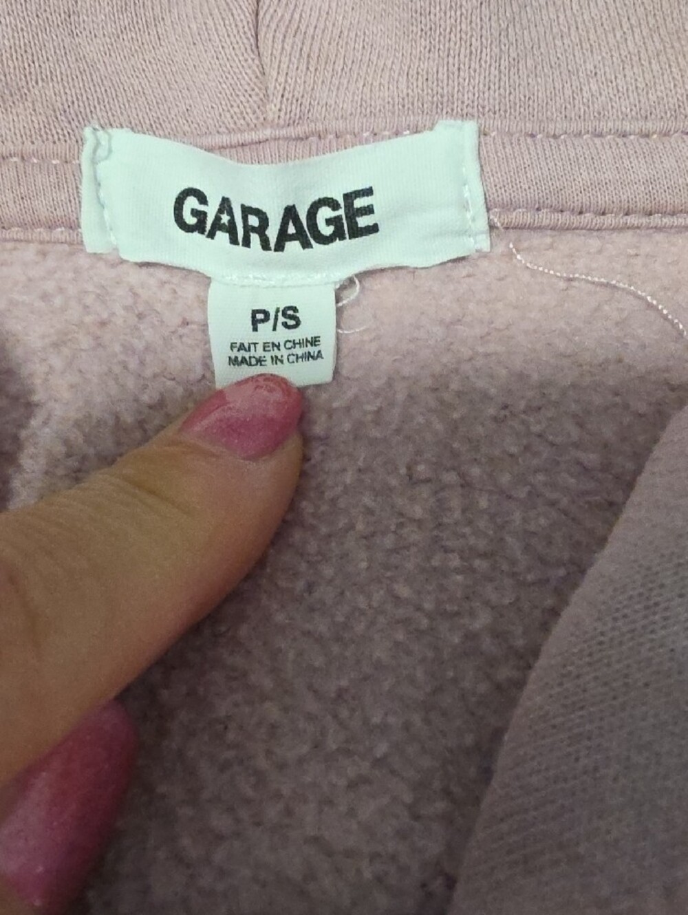 Garage Oversized Zippy In Shadow Mauve - Picture 2 of 4